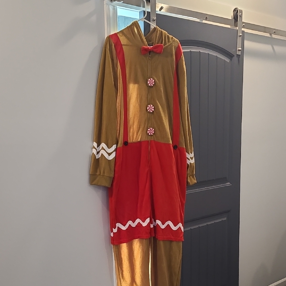 Men's Festive Gingerbread Costume
